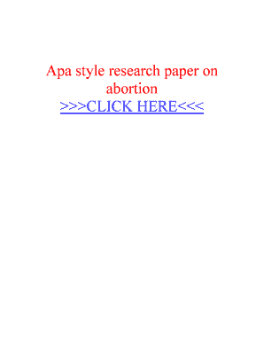 Example of apa format - CLICK HERE Apa style research paper on abortion 99