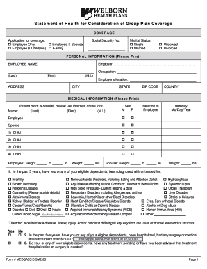 Health Insurance Application Form