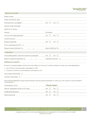 Strata Proposal & Quote Form