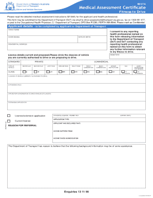 Western Australia Medical Assessment Certificate
