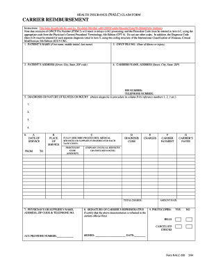 Health Insurance Claim Form