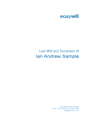 Last Will and Testament