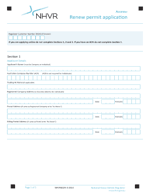 AccessRP Renew Permit Application