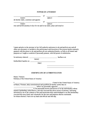 Power of Attorney