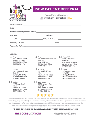 New Patient Referral Form