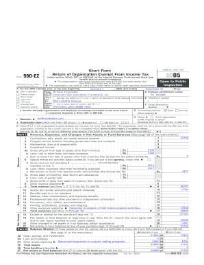 Form 990-EZ Return of Organization Exempt From Income Tax