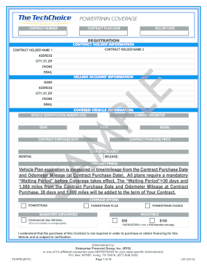 Powertrain Coverage Contract