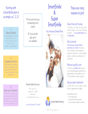 SmartSmile Dental Plan Enrollment Form