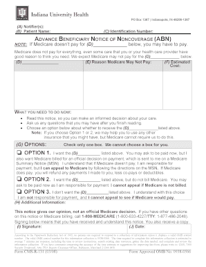 Advance Beneficiary Notice of Noncoverage