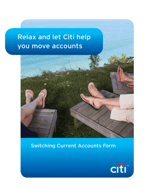 Citibank Current Account Switching Form