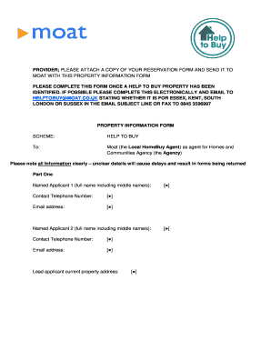 Help to Buy Property Information Form