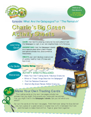 Galapagos Activity Sheets