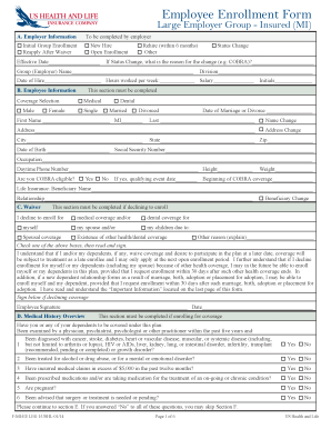 Employee Enrollment Form