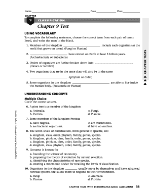 Chapter 9 Classification Test