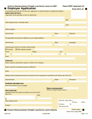 Employer bApplicationb - ABLIS