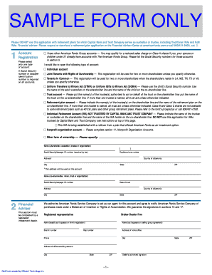 American Funds Account Application