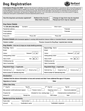 Dog Registration Form