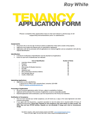 Application for Residential Tenancy