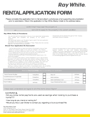 Rental Application Form