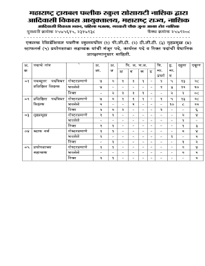 Maharashtra Tribal Development Department Form