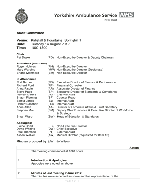 Flow chart template - (PD) NonExecutive Director & Deputy Chairman