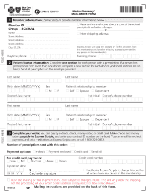 Medco Pharmacy Mail-Order Form