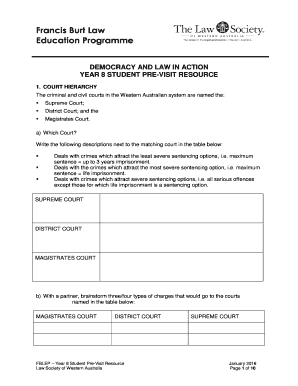 Year 8 Student Pre-Visit Resource