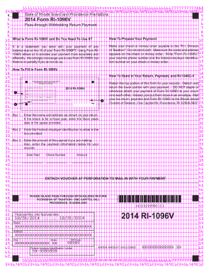 Rhode Island Pass-Through Withholding Return Payment Form