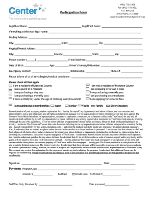 Participation Form