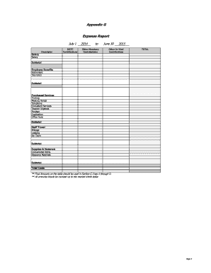 Expense Report Form