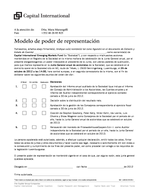 Modelo de poder de representación
