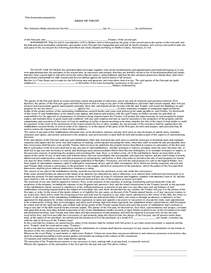 Deed of Trust