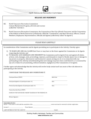 Martial Arts Participation Waiver