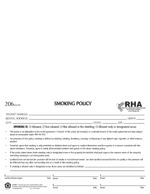 Rental Housing Smoking Policy Addendum