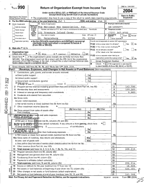 Form 990 Return of Organization Exempt from Income Tax