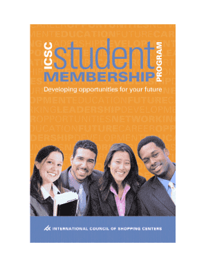 ICSC Student Membership Application