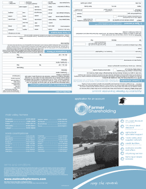 Mole Valley Farmers Share Application Form
