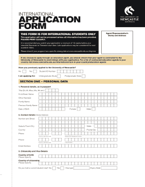 International Student Application Form