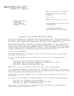 IRS Form SS-4