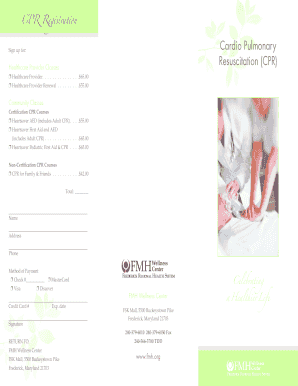 CPR Registration Form