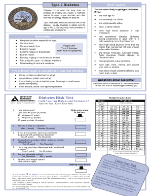 Type 2 Diabetes Risk Factors