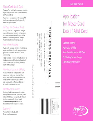 MasterCard Debit Card Application