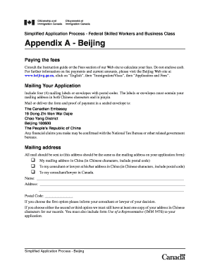 Simplified Application Process - Federal Skilled Workers and Business Class