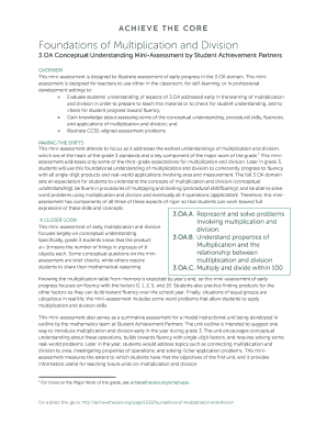 3.OA Conceptual Understanding Mini-Assessment