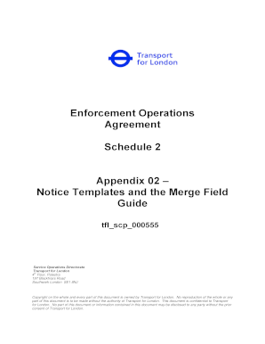 Transport for London Penalty Charge Notice