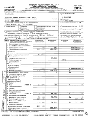 IRS Form 990-PF 2014