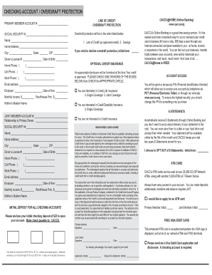 Checking Account Overdraft Protection Application