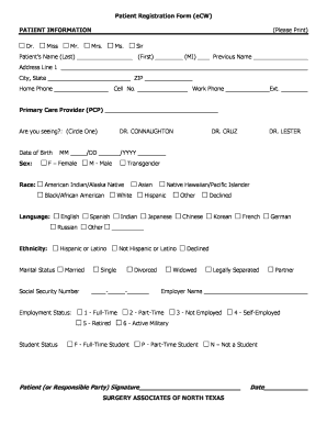 Patient Registration Form