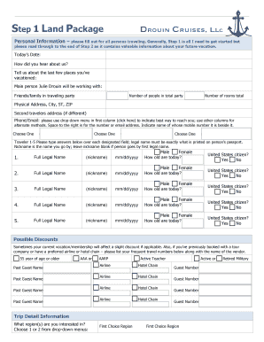 Travel Information Form