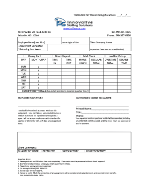 Employee Timecard
